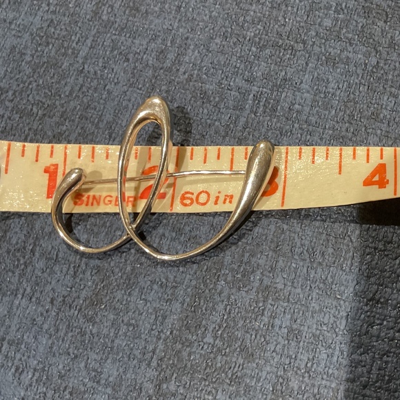 Sterling Silver “B” Pin - Picture 4 of 5